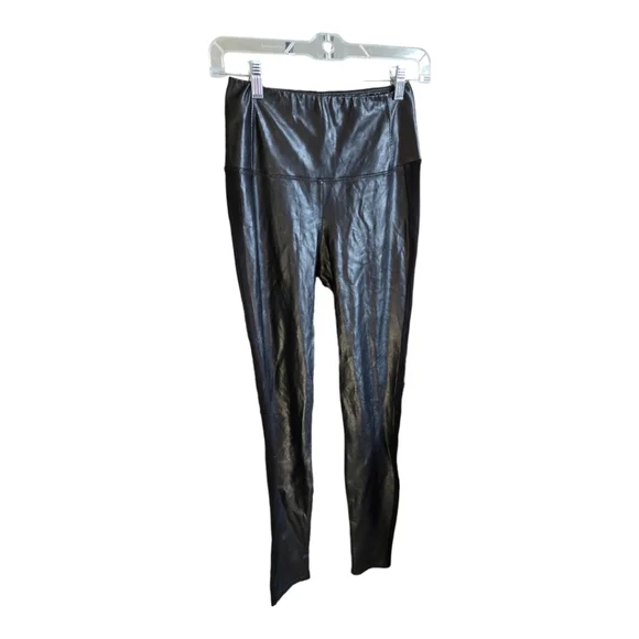 ARITZIA Wilfred Daria 50/50 Vegan Leather High Waist Stretch Cotton Pant Legging - Picture 3 of 7